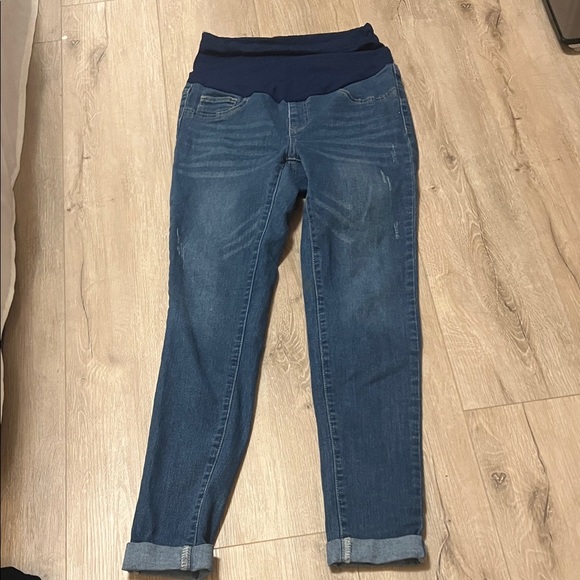 Denim - Women's Blue Maternity Jeans
